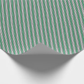 グリーン白黒ストライプ男らしエステティック ラッピングペーパー (角)