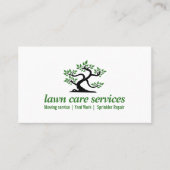 グリーン盆栽気に芝園芸造園 名刺 (正面)