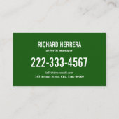 グリーン盆栽気に芝園芸造園 名刺 (裏面)