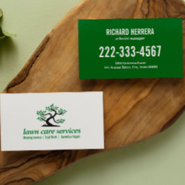 グリーン盆栽気に芝園芸造園 名刺