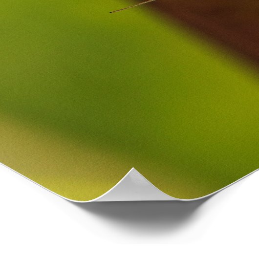 グリーン祈ズマクロ写真ウォールアート ポスター (角)