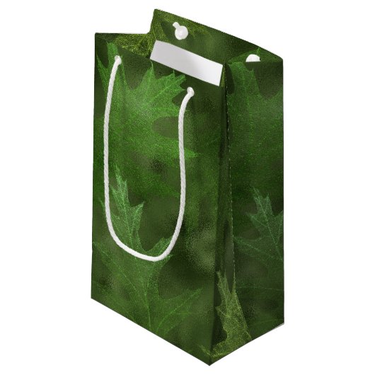 グリーン秋紅葉 スモールペーパーバッグ (正面アングル)