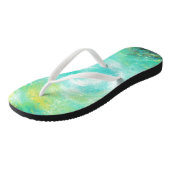 グリーン稲妻トリニティスタークリスチャンサイティーアート ビーチサンダル (アングル)