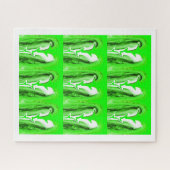 グリーン稲妻 ジグソーパズル (横)