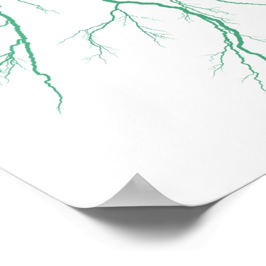 グリーン稲妻 ポスター (角)