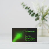 グリーン稲妻 名刺 (スタンド正面)