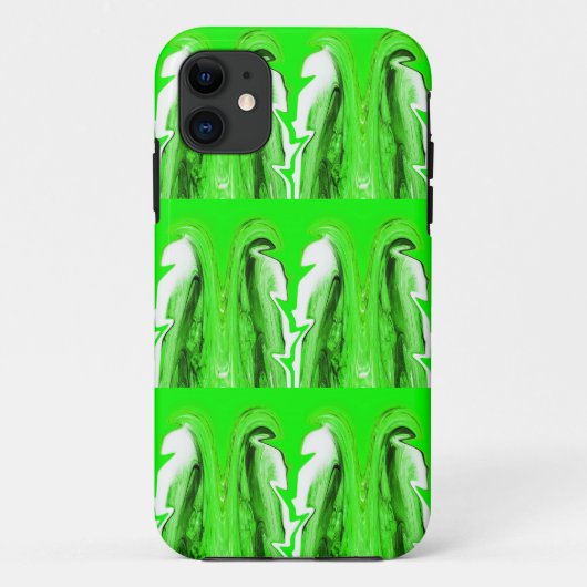 グリーン稲妻 Case-Mate iPhoneケース (裏面)