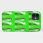 グリーン稲妻 Case-Mate iPhoneケース (裏面(横))
