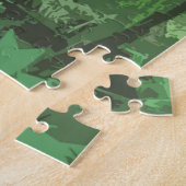 グリーン素晴らしマカオコスタリカデザインジグソーパズル ジグソーパズル (側面)