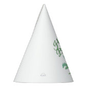 グリーン素晴らしモザイクドラゴン誕生日 パーティーハット (左)