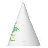 グリーン素晴らしモザイクドラゴン誕生日 パーティーハット (右)