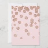 グリーン素朴とピンクの秋の結婚式招待状 招待状 (裏面)