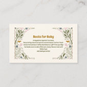 グリーン素朴ウッドランドファーンブックベビー エンクロージャーカード (正面)