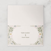 グリーン素朴ウッドランド結婚ファーン プレイスカード (外部開封)