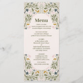グリーン素朴ウッドランド結婚ファーン メニュー (正面)