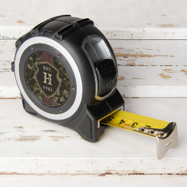 グリーン素朴カモフラージュ&レザーカスタムモノグラム メジャー