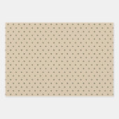 グリーン素朴クリスマスツリーホリデイ ラッピングペーパーシート (正面3)