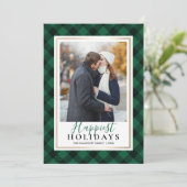 グリーン素朴バッファロープライド最も幸せな休日の写真 シーズンカード (スタンド正面)