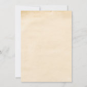 グリーン素朴パインウッズマウンテンスケッチ婚約 招待状 (裏面)