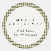 グリーン素朴ホリアーガイルデイ ラウンドシール (正面)