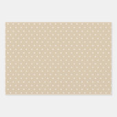 グリーン素朴ホワイトブオンナターレホリデイ ラッピングペーパーシート (正面3)