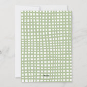 グリーン素朴モノグラム弓メリークリスマス2写真 シーズンカード (裏面)