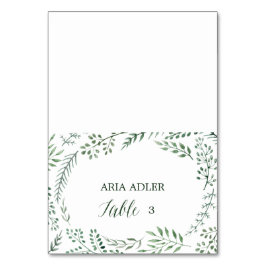 グリーン素朴リース結婚ズ護衛座席表 テーブルナンバー