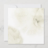 グリーン素朴リーフリーボホケーキブライダルシャワー 招待状 (裏面)