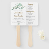 グリーン素朴リー結婚のファン計画 ハンドファン (正面&裏面)