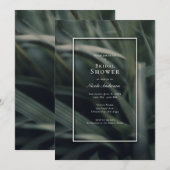 グリーン素朴春グラススウィート16誕生日 招待状 (正面/裏面)