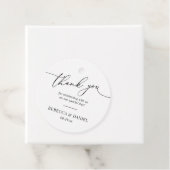 グリーン素朴&ホワイトシンプルメッセージカード フェイバータグ (インサイチュ)