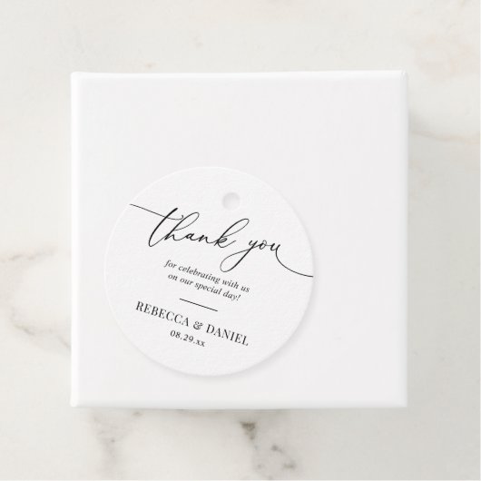 グリーン素朴&ホワイトシンプルメッセージカード フェイバータグ (インサイチュ)