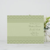 グリーン結婚のサービス・セレモニー・プログラム (スタンド正面)