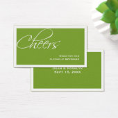 グリーン結婚のフォーマルカスタムイベント飲料チケット (デスク)