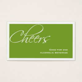 グリーン結婚のフォーマルカスタムイベント飲料チケット