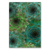 グリーン結婚の多肉果テント座席表 テーブルナンバー (裏面)