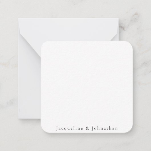 グリーン結婚の空白の感謝 ノートカード (裏面)