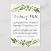 グリーン結婚の願い井戸のカー素朴ド エンクロージャーカード (正面)