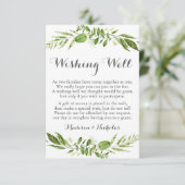 グリーン結婚の願い井戸のカー素朴ド エンクロージャーカード (スタンド正面)