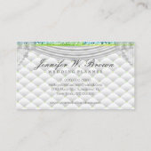 グリーン結婚イベントインテリアデコールカーテン 名刺 (裏面)