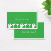 グリーン結婚カクテルのイベントカスタムドリンクチケット (デスク)