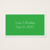 グリーン結婚カクテルのイベントカスタムドリンクチケット (裏面)