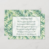 グリーン結婚シダの願い井戸カード エンクロージャーカード (正面/裏面)