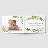 グリーン結婚ズゲストブックグリー素朴リー ゲストブック (全面)