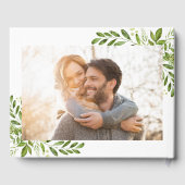 グリーン結婚ズゲストブックグリー素朴リー ゲストブック (裏面)