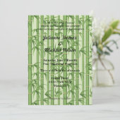 グリーン結婚バンブ 招待状 (スタンド正面)