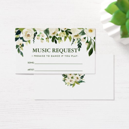 グリーン結婚フローラの楽曲リクエストカードGT (デスク)