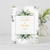 グリーン結婚フローラ 招待状 (スタンド正面)