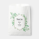 グリーン結婚ホワイトユーカリプタスバッグ フェイバーバッグ (正面)