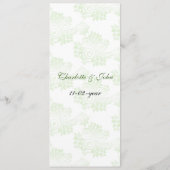 グリーン結婚メニュー メニュー (裏面)